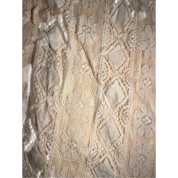 Umgee lace mini shift dress boho floral flowy feminine L - Picture 3 of 7